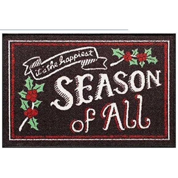 St. Nicholas Square "Happiest Season Of All" Printed Rug - Picture 1 of 6